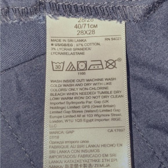 🌼 Gap Original Slim Fit Khakis w/ GapFlex Stretch 28 x 28 - Picture 5 of 5